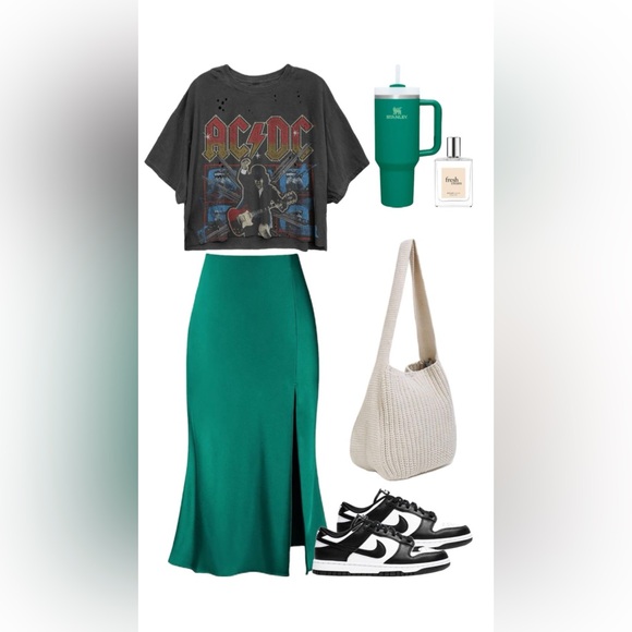 Ann Taylor 100% Silk Wrap MIDI Skirt Size 6 - Picture 4 of 9